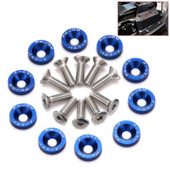 Car Universal Screw Washer Car Fender M6 Bolt Screw+Bumper Washer JDM 10pcs