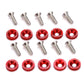 Car Universal Screw Washer Car Fender M6 Bolt Screw+Bumper Washer JDM 10pcs