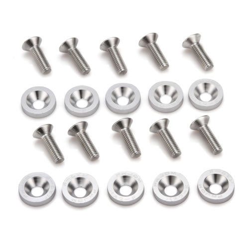 Car Universal Screw Washer Car Fender M6 Bolt Screw+Bumper Washer JDM 10pcs