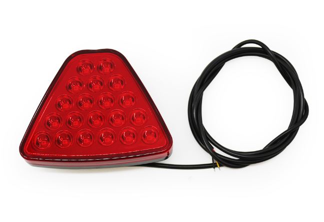 Car Warning Light LED Flash Strobe Lamps Motorcycle Tail Light Auto Brake Light Red Car-styling Triangle Reversing Lamp 20 LED