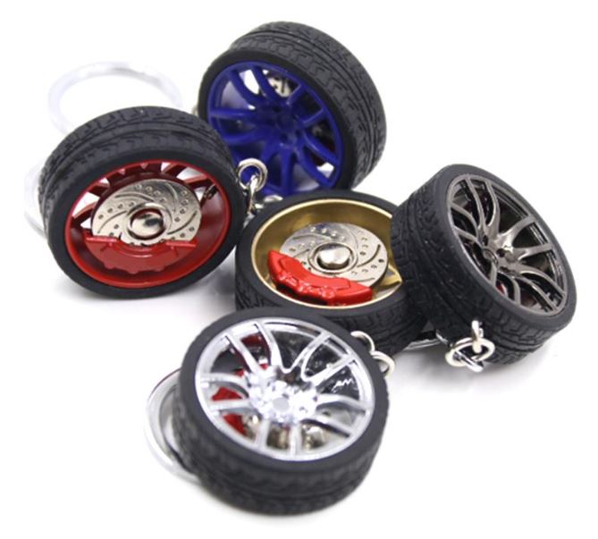 Mpf Keychain Buy Car Wheel Keychain With Disc Brakes Keyring Tire Tyre Assorted ...