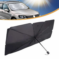 Car Windshield Sun Shade Umbrella, Foldable Car Sunset Umbrella Cover UV Block Car Front Window (Pack of 1)