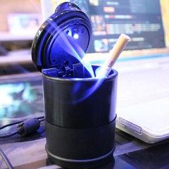 Portable Car Cup holder LED Cigarette Ashtray Holder-Black