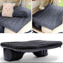 Light Grey Multifunctional Inflatable Car Bed Mattress with Two Air Pillows, Car Air Pump and Repair Kit