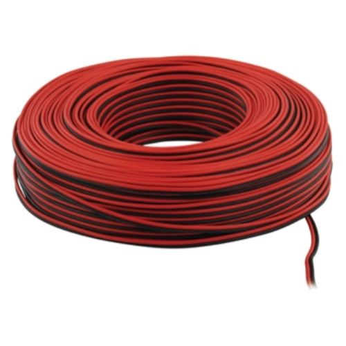 100m of Black/Red 2 x 0.50mm HiFi/Car Audio Loudspeaker/Speaker Cable/Wire