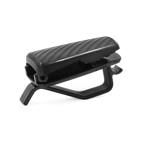 Car Black Carbon Fiber Plastic Eyeglasses Sunglasses Clip Car Glasses Holder
