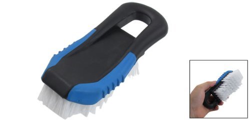Blue Nonslip Black Rubber Grip Car Vehicle Washing Cleaning Brush