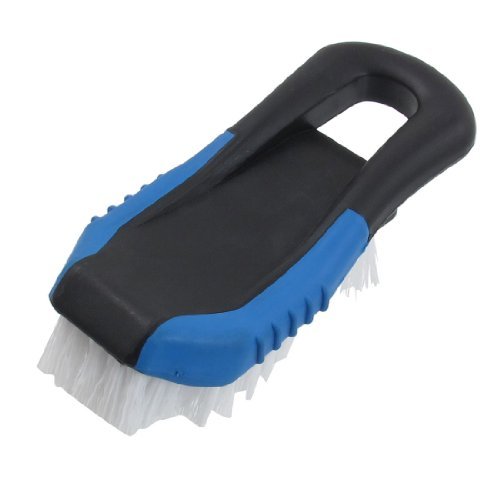 Blue Nonslip Black Rubber Grip Car Vehicle Washing Cleaning Brush