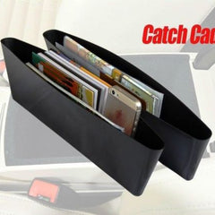 2pcs Catch Caddy Car Seat Catcher, Car Organizer Beige Color