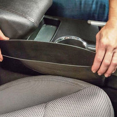 2pcs Catch Caddy Car Seat Catcher, Car Organizer Beige Color