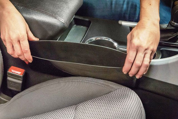 2pcs Catch Caddy Car Seat Catcher, Car Organizer Beige Color