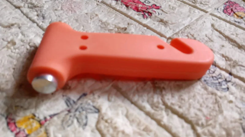 Car Safety Hammer - Emergency Rescue Tool With Window Breaker & Seatbelt Cutter