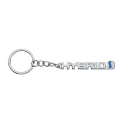 Chrome Silver Hybrid 3D Logo Emblem Metal Keychain For Bikes And Cars