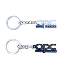 Chrome Silver OPC 3D Logo Emblem Metal Keychain For Bikes And Cars