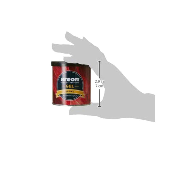 Areon Gel Car Perfume Air Freshener (Black Crystal, 80 gm)