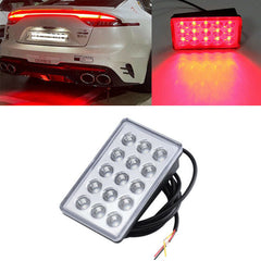 Car Clear Rear Diffuser Spoiler Lip LED Red Light With White Box For All Car