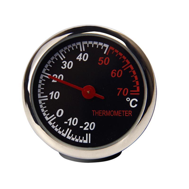3Pcs Car 4cm Quartz Time Clock, Temperature Thermometer, Hygrometer Moisture Meter