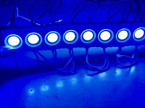 10pcs Blue 2.4W Injection COB LED Module 6000-6500K DC12V