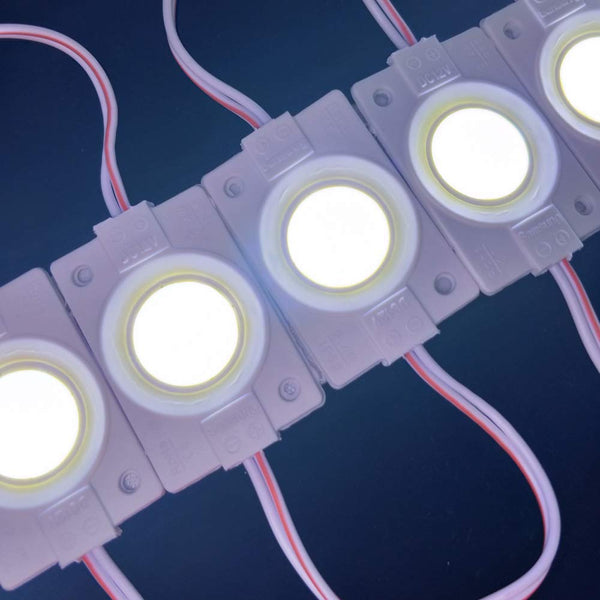 10pcs White 2.4W Injection COB LED Module 6000-6500K DC12V
