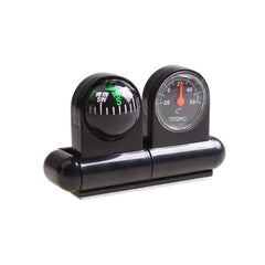 Car Adjustable Dashboard Compass Temperature Gauge with Adhesive Tape