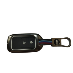 Car 2 Button Metal Key Cover For Honda Elevate