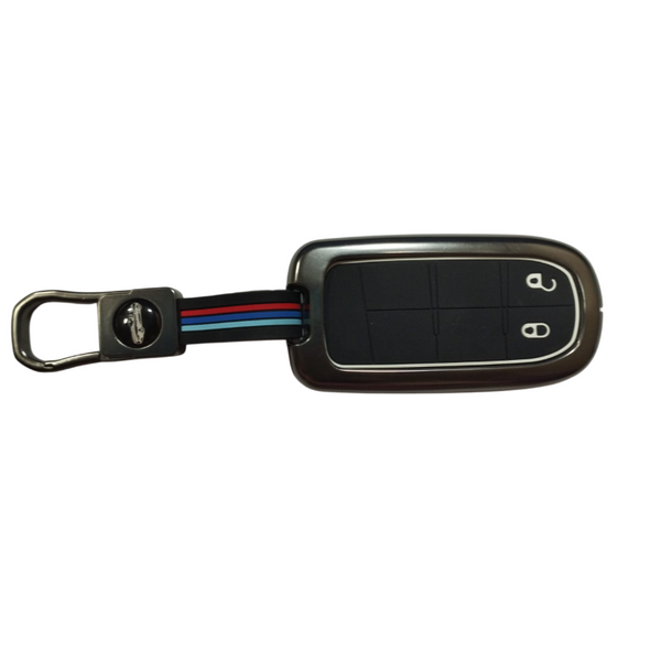 Jeep Compass , Trailhawk 2 Button Metal  Key Cover Case
