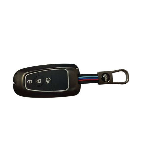 Metal key cover Fit For : Ford Ecosport, Endeavour, Figo, Freestyle, Figo Aspire 2/3 Button Smart Key