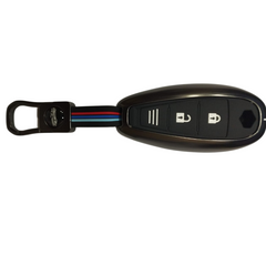 Maruti Suzuki 3 Button ABS+Silicone Car Metal Key Cover Case With Keychain Baleno/Ciaz/Vitara Brezza/S-Cross Swift ZDI 2017