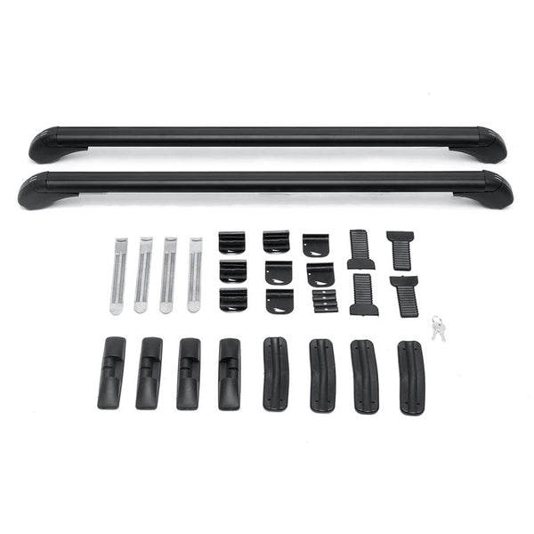 Universal Aluminum 100cms Car Top Luggage Roof Rack Cross Bar Carrier Adjustable Window Frame