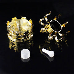 Auto Car Dashboard Air Freshener Perfume Diffuser Gold Crown Glass