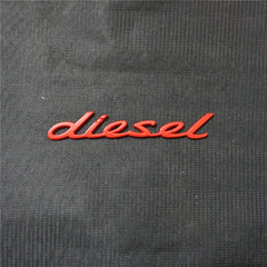 1x Matte diesel Metal Sticker Emblem Badge Decal Bumper Turbo Engine Edition