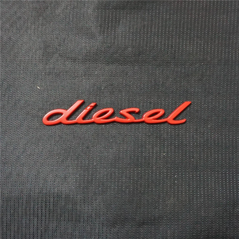 1x Matte diesel Metal Sticker Emblem Badge Decal Bumper Turbo Engine Edition
