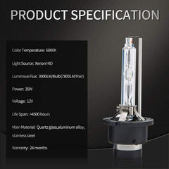 2pcs D2R HID Bulbs 35W 6000K Diamond White Xenon HID Headlight Bulb