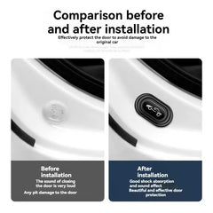4pcs Universal Car Door Cushions - Thickened Silicone Pads Reduce Slam Noise & Prevent Scratches - Easy Install Protective Edge Guards