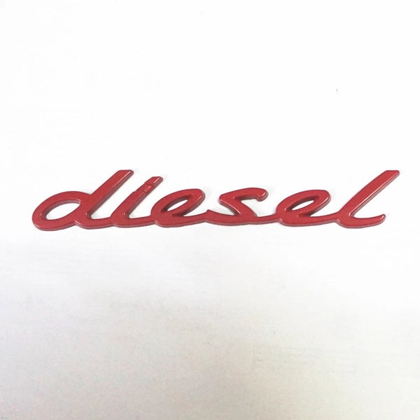 1x Matte diesel Metal Sticker Emblem Badge Decal Bumper Turbo Engine Edition
