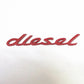 1x Matte diesel Metal Sticker Emblem Badge Decal Bumper Turbo Engine Edition