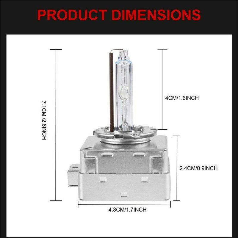 2Pcs D5S 35W 5500K Xenon HID Headlight Bulbs Car Driving Light Replacement Lamp