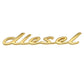1x Matte diesel Metal Sticker Emblem Badge Decal Bumper Turbo Engine Edition
