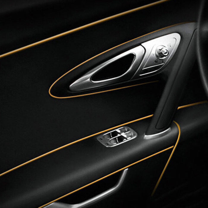 Gold 5M Edge Gap Interior Line Moulding Trim Molding Strip Decor For Car
