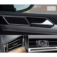 Silver 5M Edge Gap Interior Line Moulding Trim Molding Strip Decor For Car