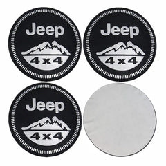 4pcs Jeep 4X4 Emblem Car Wheel Center Hub Cap Caps Badge Sticker Decal 60mm