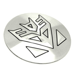 4pcs Trans Decepticon Emblem Car Wheel Center Hub Cap Caps Badge Sticker Decal 60mm