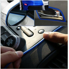 2M Car Decoration Sticker Thread Stickers Auto Car Indoor Decal sticker (Blue)