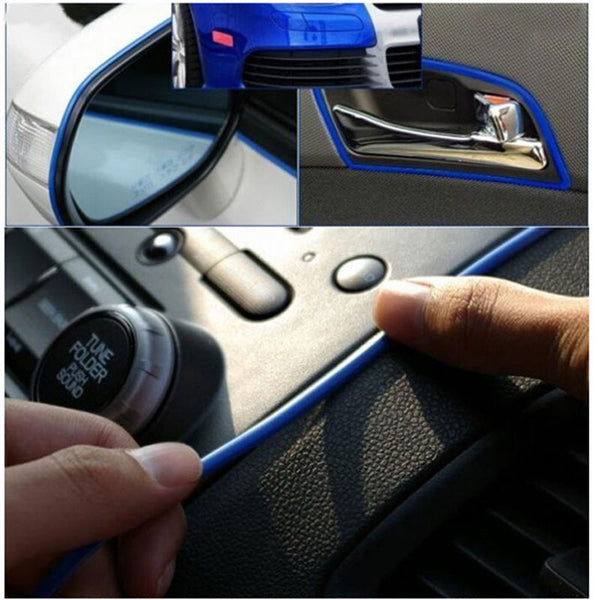 2M Car Decoration Sticker Thread Stickers Auto Car Indoor Decal sticker (Red)