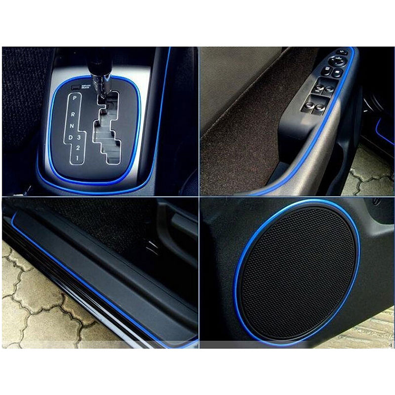 2M Car Decoration Sticker Thread Stickers Auto Car Indoor Decal sticker (Red)