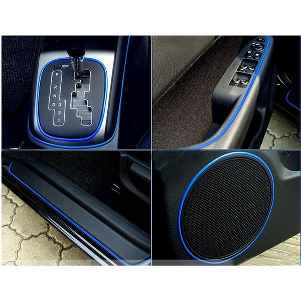 2M Car Decoration Sticker Thread Stickers Auto Car Indoor Decal sticker (Blue)