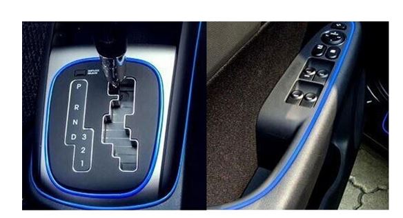 2M Car Decoration Sticker Thread Stickers Auto Car Indoor Decal sticker (Blue)