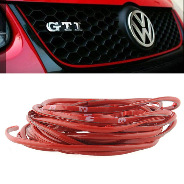 2M Car Decoration Sticker Thread Stickers Auto Car Indoor Decal sticker (Red)