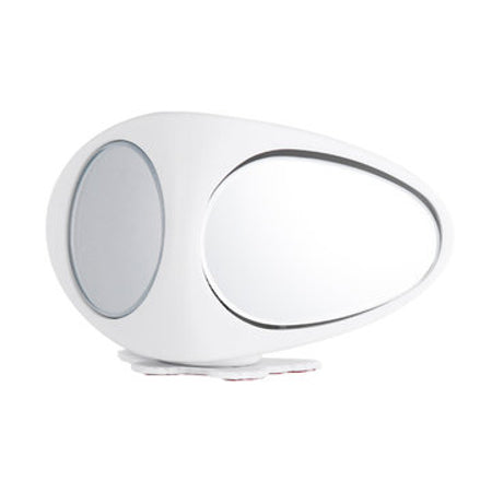 2pcs 3R Car Double Side Blind Spot Rearview Mirror HD 360 Wide Angle Reversing Auxiliary Mirror - WhiteRight & Left