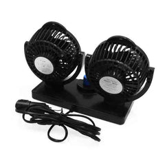 12V Fan Cooling Air Fan Powerful Dashboard Electric Car Multicolour Fan Low Noise 360 Degree Rotatable with 2 Speed Adjustable for Car